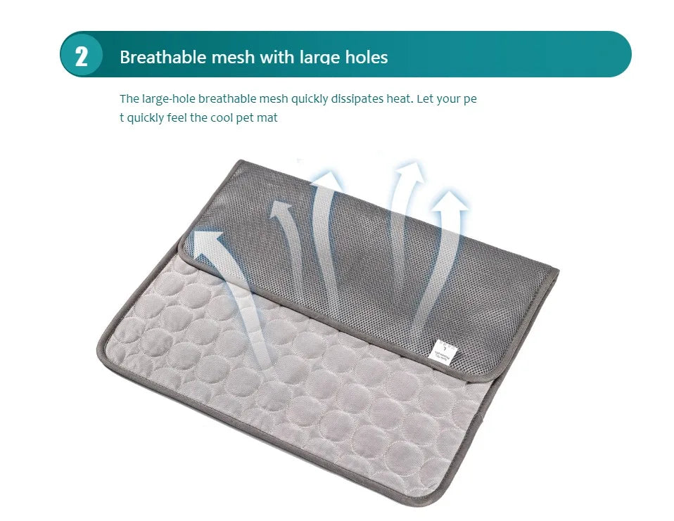Extra Large Dog Cooling Mat Ice Blanket Bed