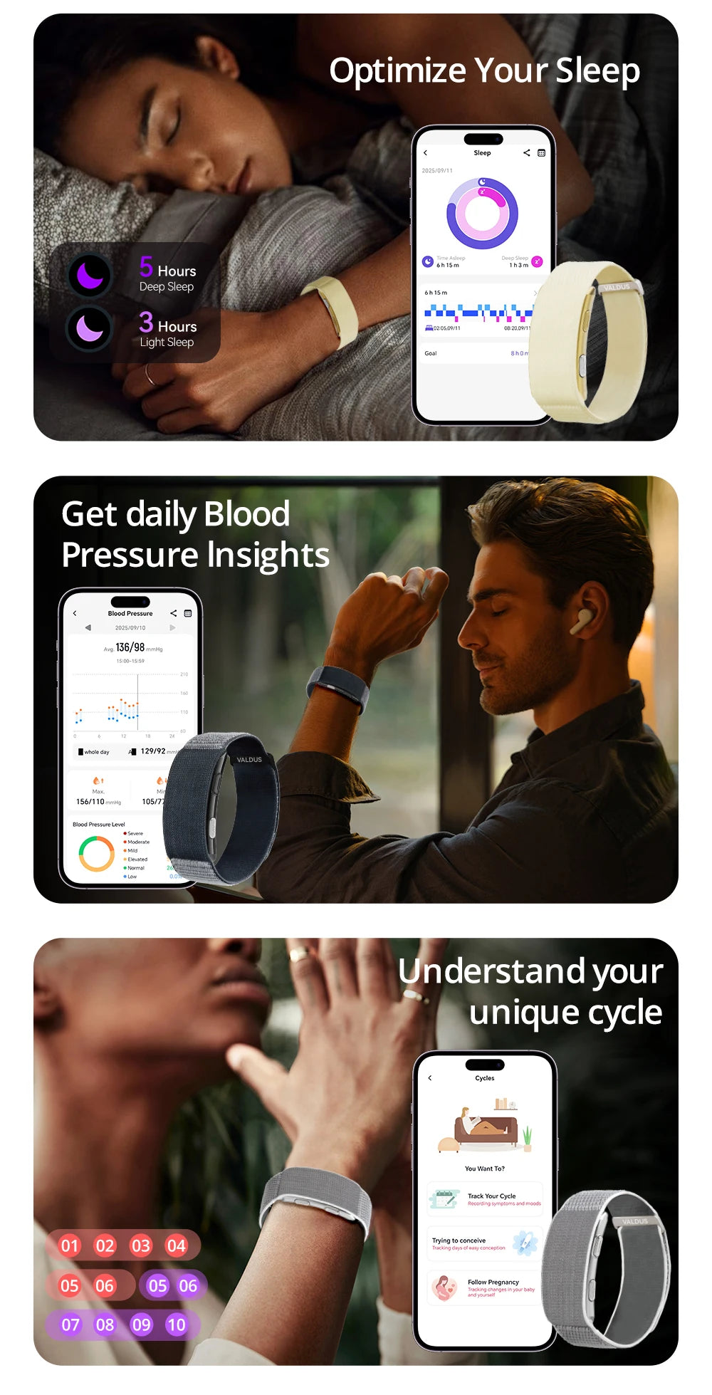 VALDUS ECG Smart Health Bracelet 2026