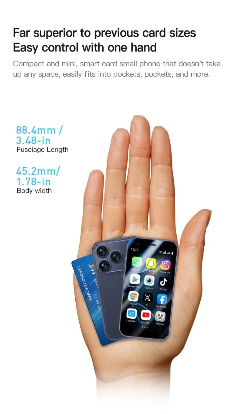SOYES A17 Mini 3-Inch Android Smartphone