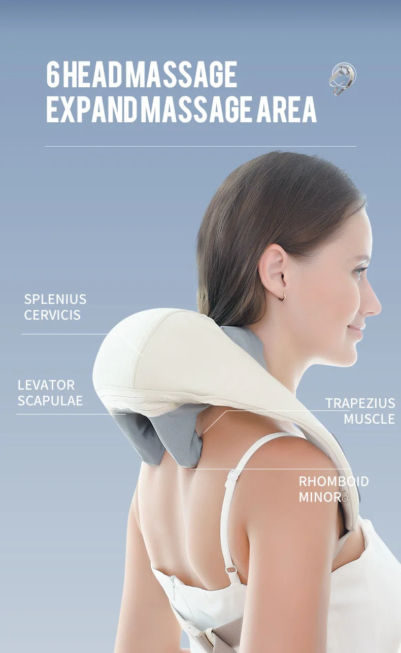 Wireless Neck & Shoulder Kneading Massager Shawl