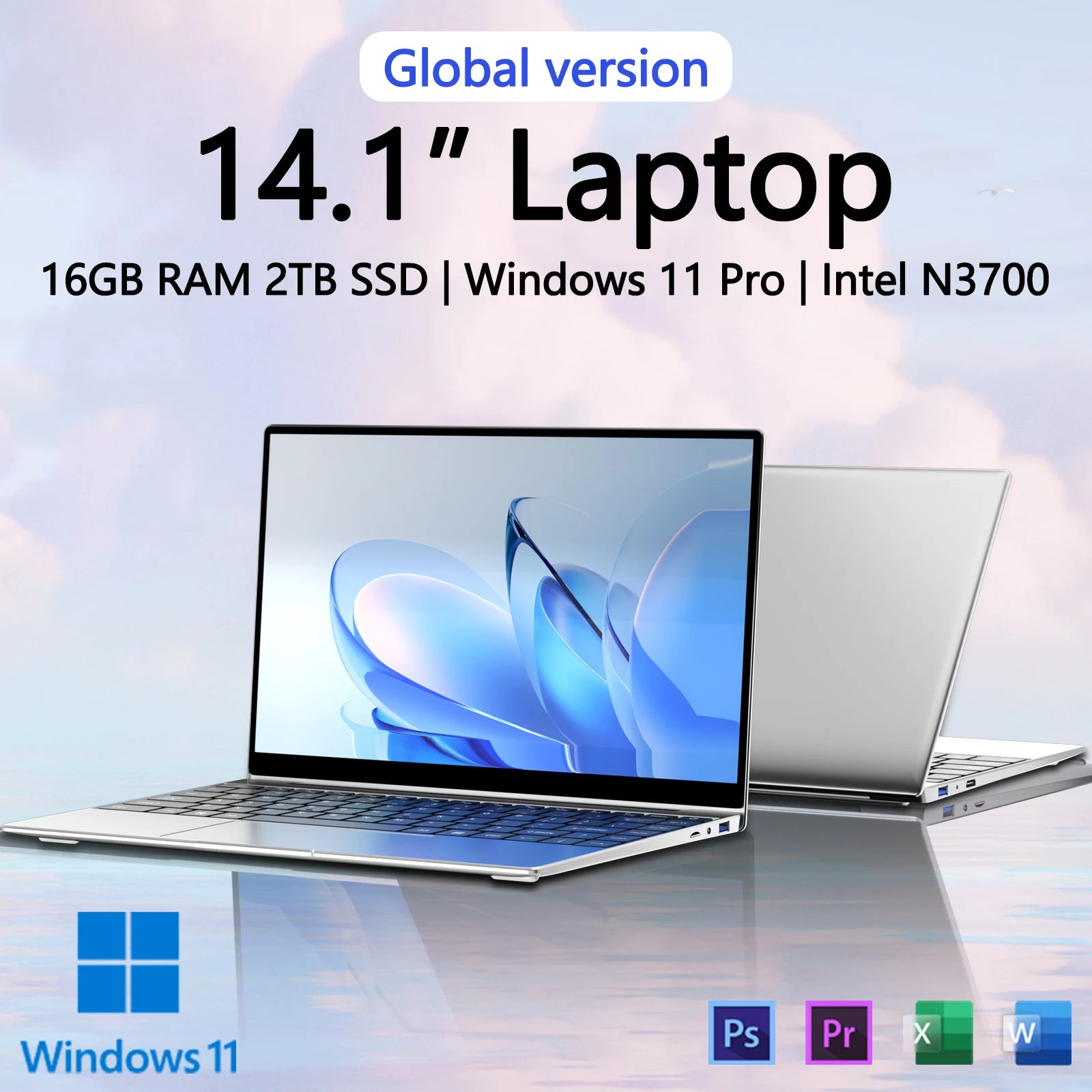 Ultra Slim 14.1” 16GB RAM 2TB SSD Laptop