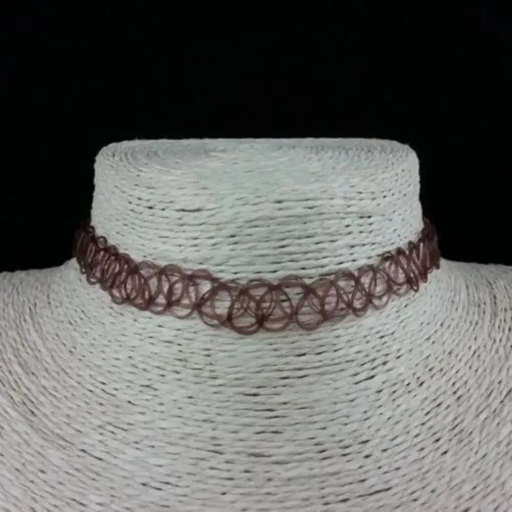 Vintage Stretch Tattoo Choker Necklace Set