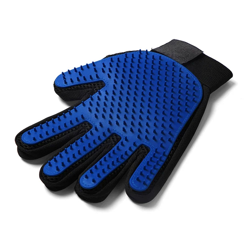 Silicone Pet Grooming Gloves Hair Removal Brush