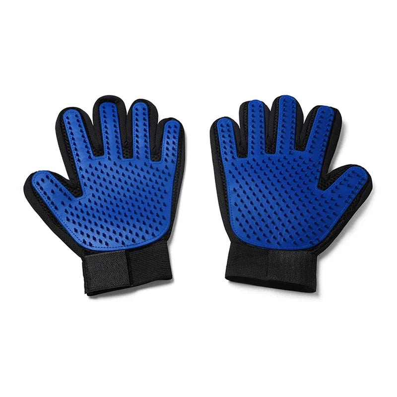 Silicone Pet Grooming Gloves Hair Removal Brush
