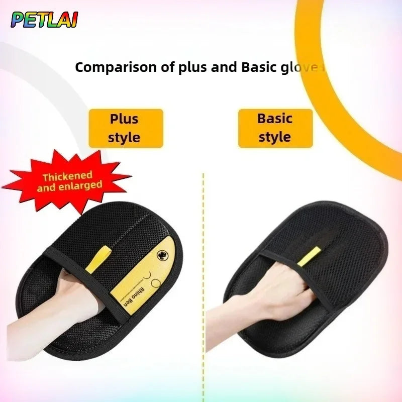 Reusable Pet Hair Removal Grooming Glove Brush