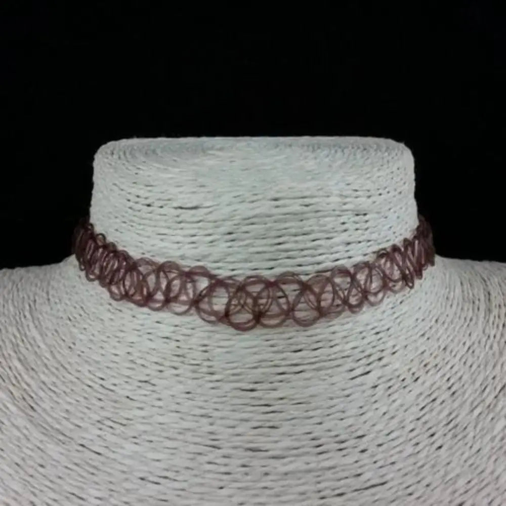 Vintage Stretch Tattoo Choker Necklace Set