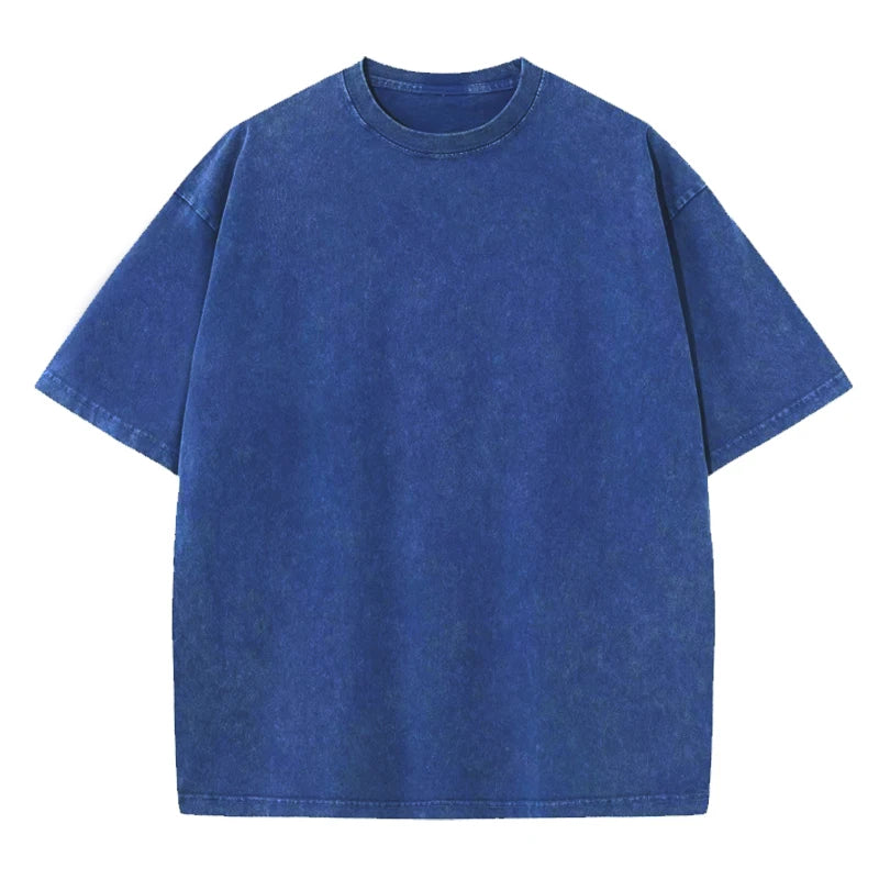 Vintage Acid Wash Hip Hop Cotton T-Shirt