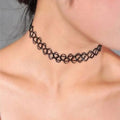 Vintage Stretch Tattoo Choker Necklace Set