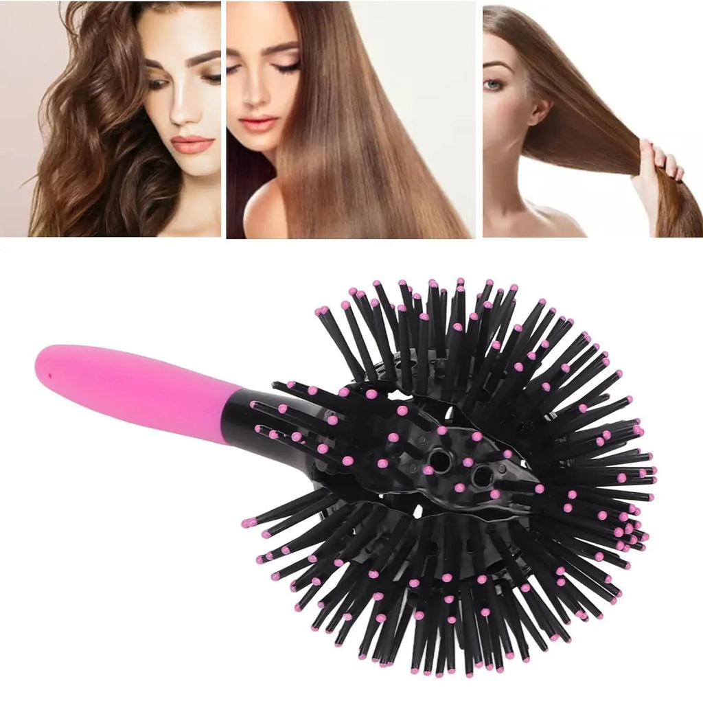 Portable Gentle Curly Hair Smoothing Brush for All