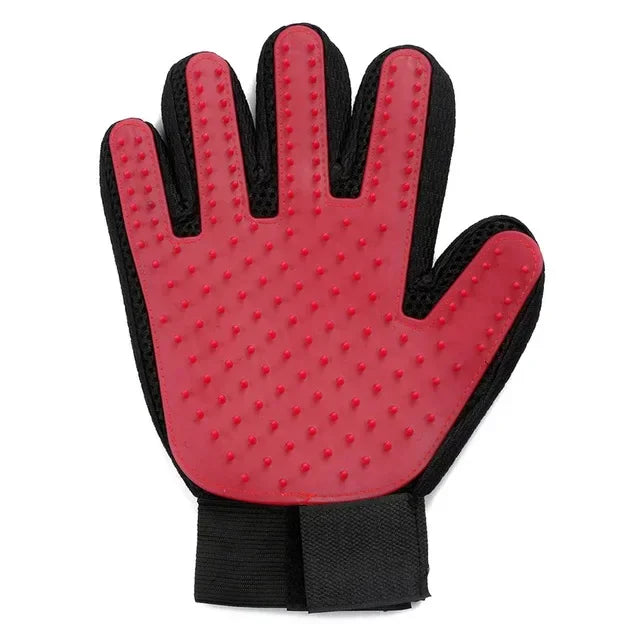 Silicone Pet Grooming Gloves Hair Removal Brush
