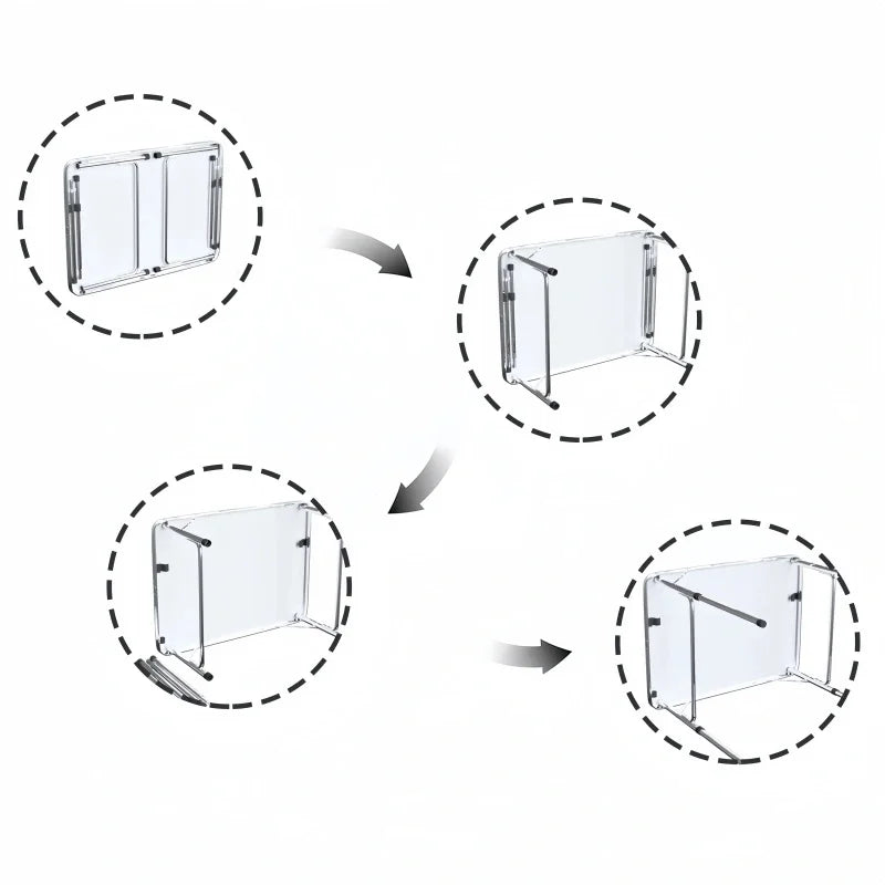 Adjustable Folding Aluminium Camping Table