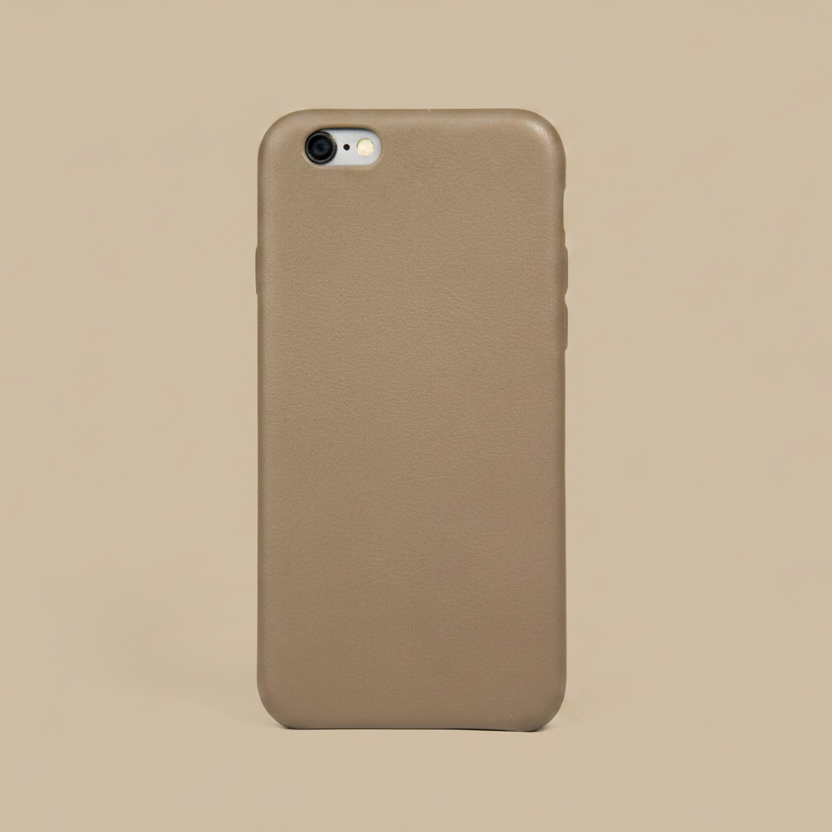 iPhone 6 Case, Taupe Leather